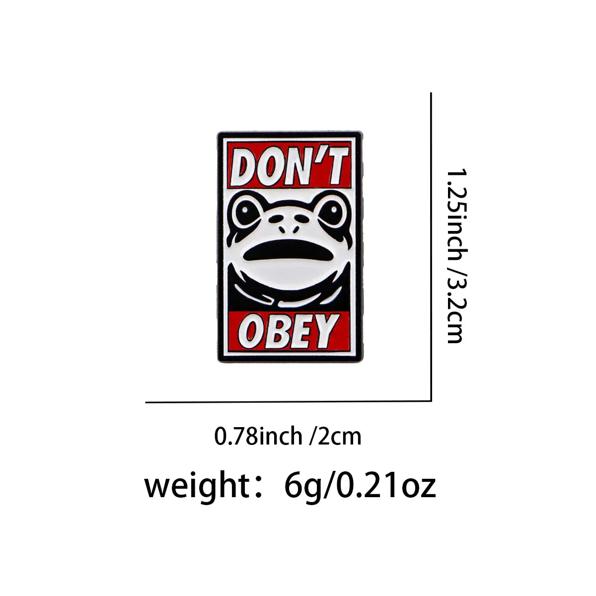 Funny Protest Frog Enamel Pin Cartoon Brooch Pines Lapel Pins Badge on Backpack Clothing Accessories Animal Jewelry