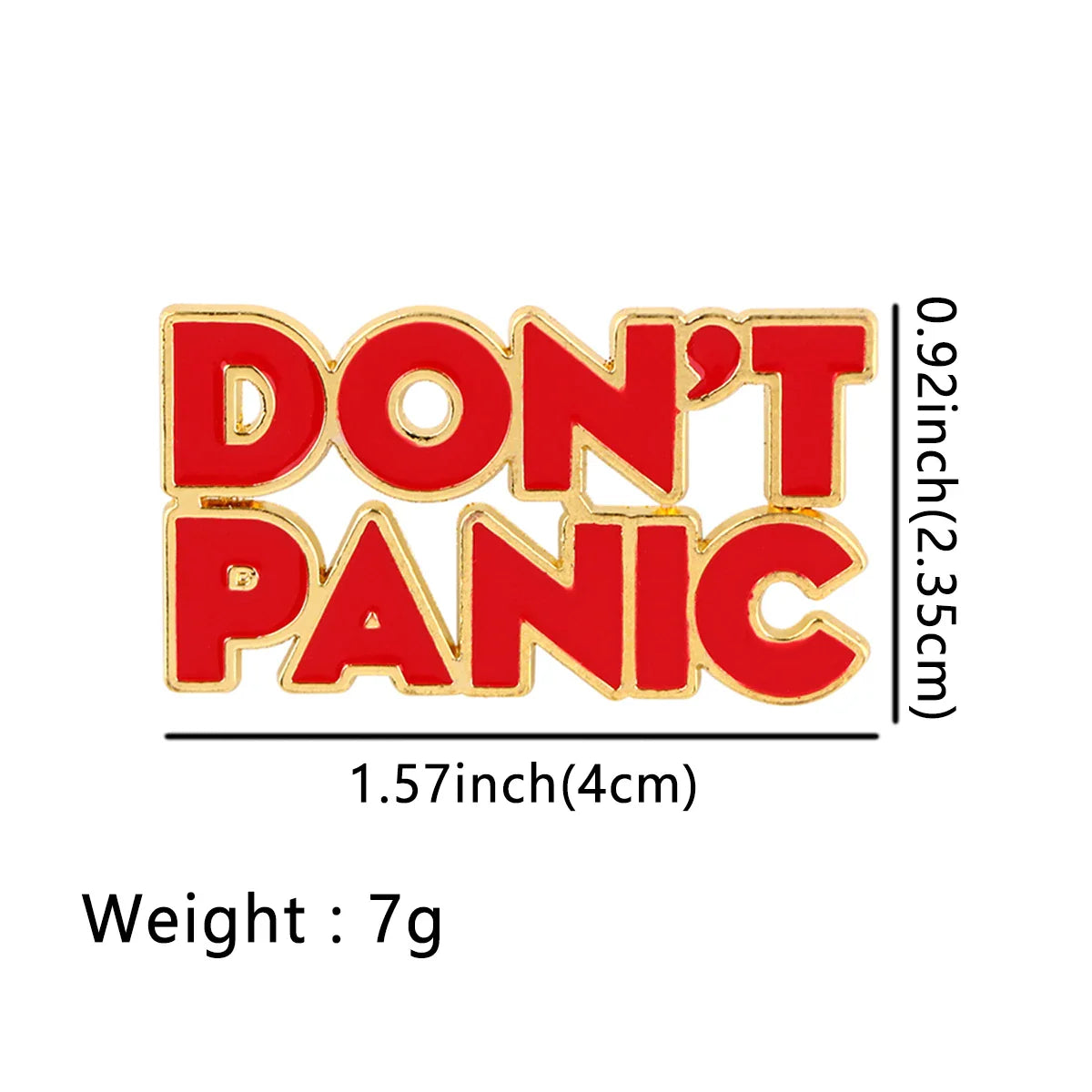 ’Don’t Panic’ Enamel Pin 1