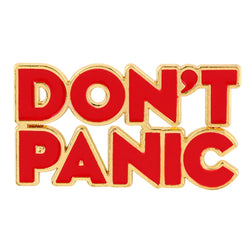 ’Don’t Panic’ Enamel Pin 1