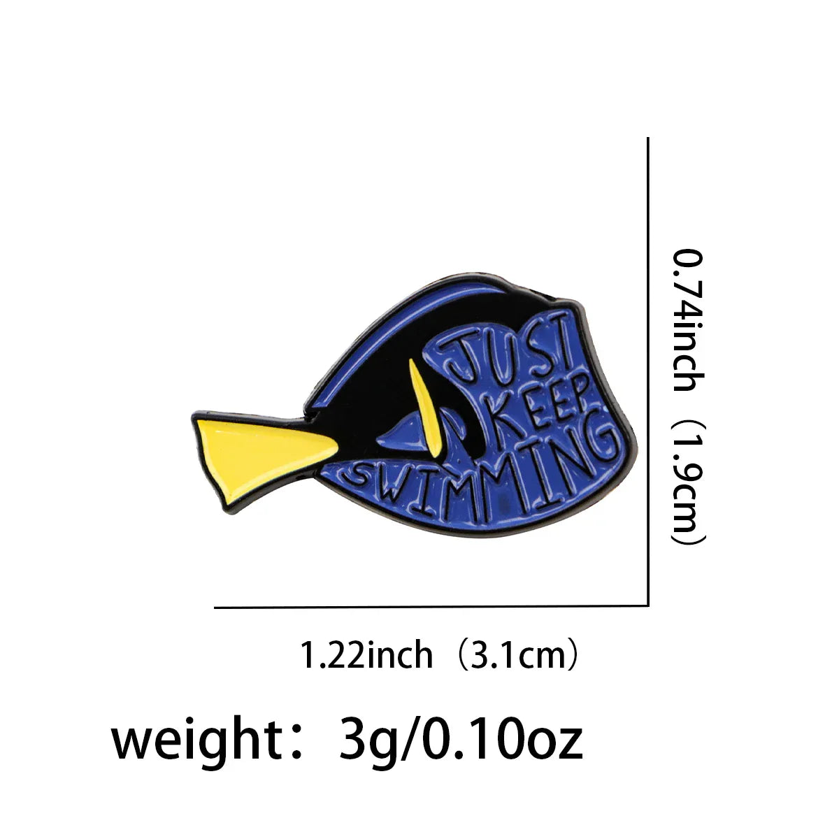 Dory ’Just Keep Swimming’ Enamel Pin 1