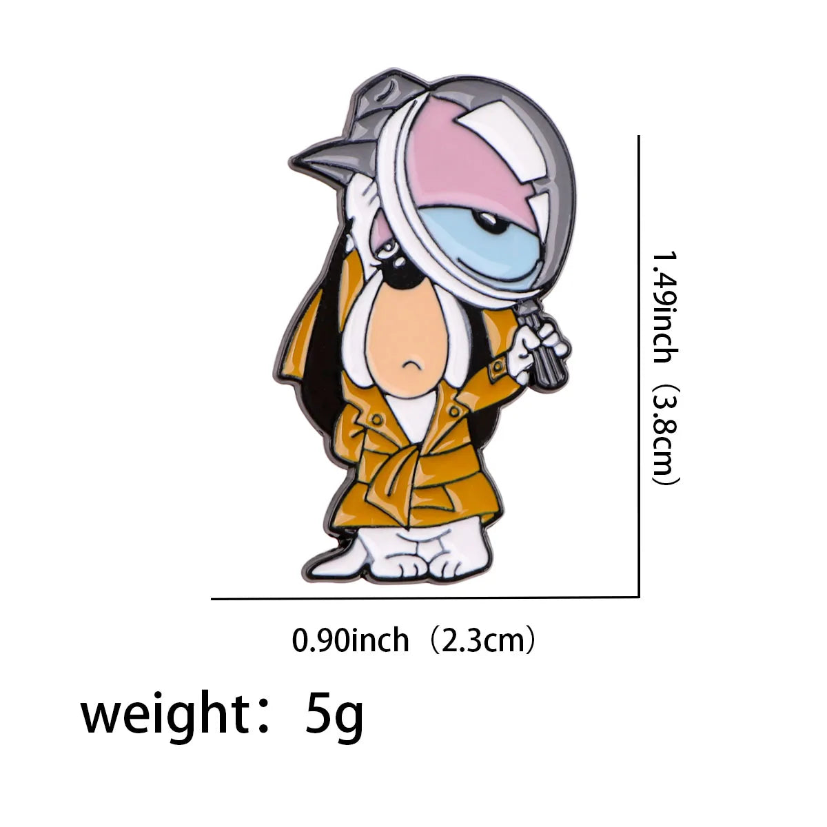 Droopy Enamel Pin 1