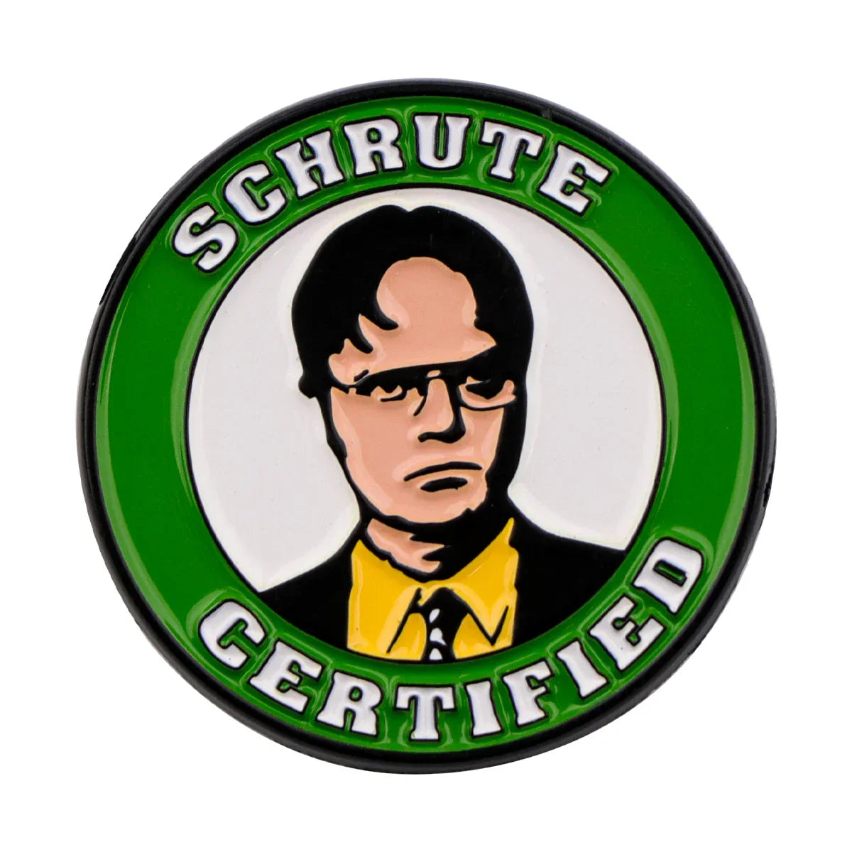 Dwight Schrute Certified Enamel Pin 1