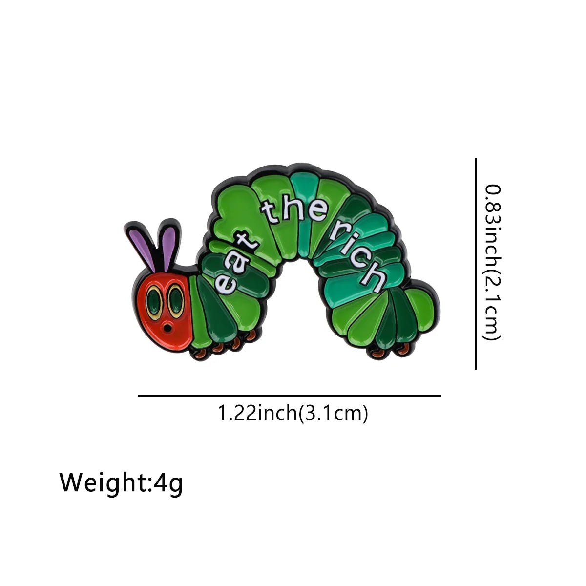 Eat The Rich Enamel Pin 1