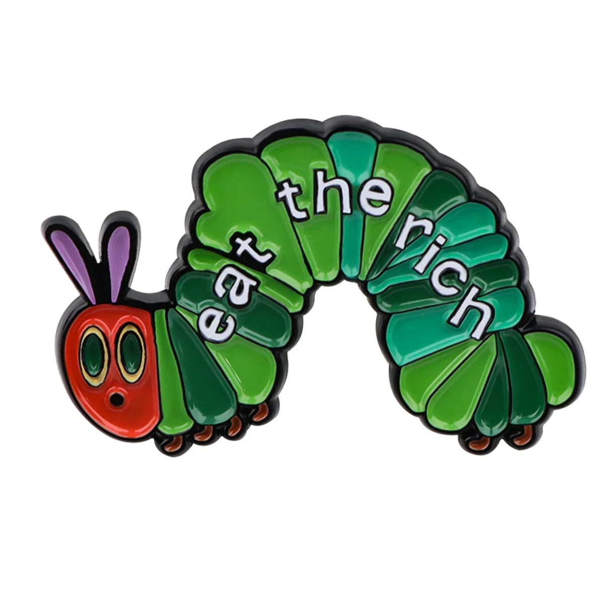 Eat The Rich Enamel Pin 1