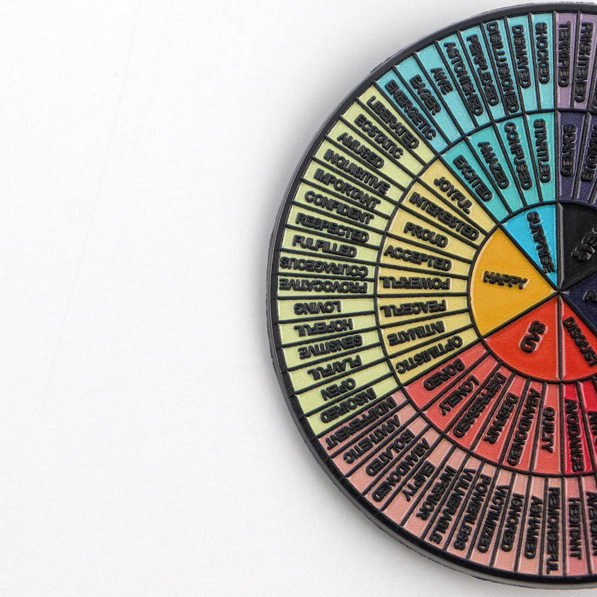 Emotional Wheel Enamel Pin 1
