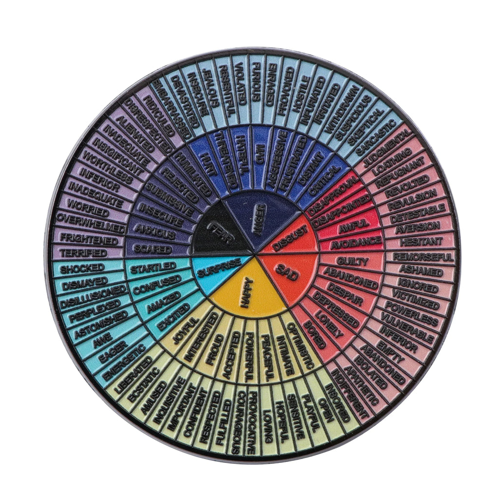 Emotional Wheel Enamel Pin 1