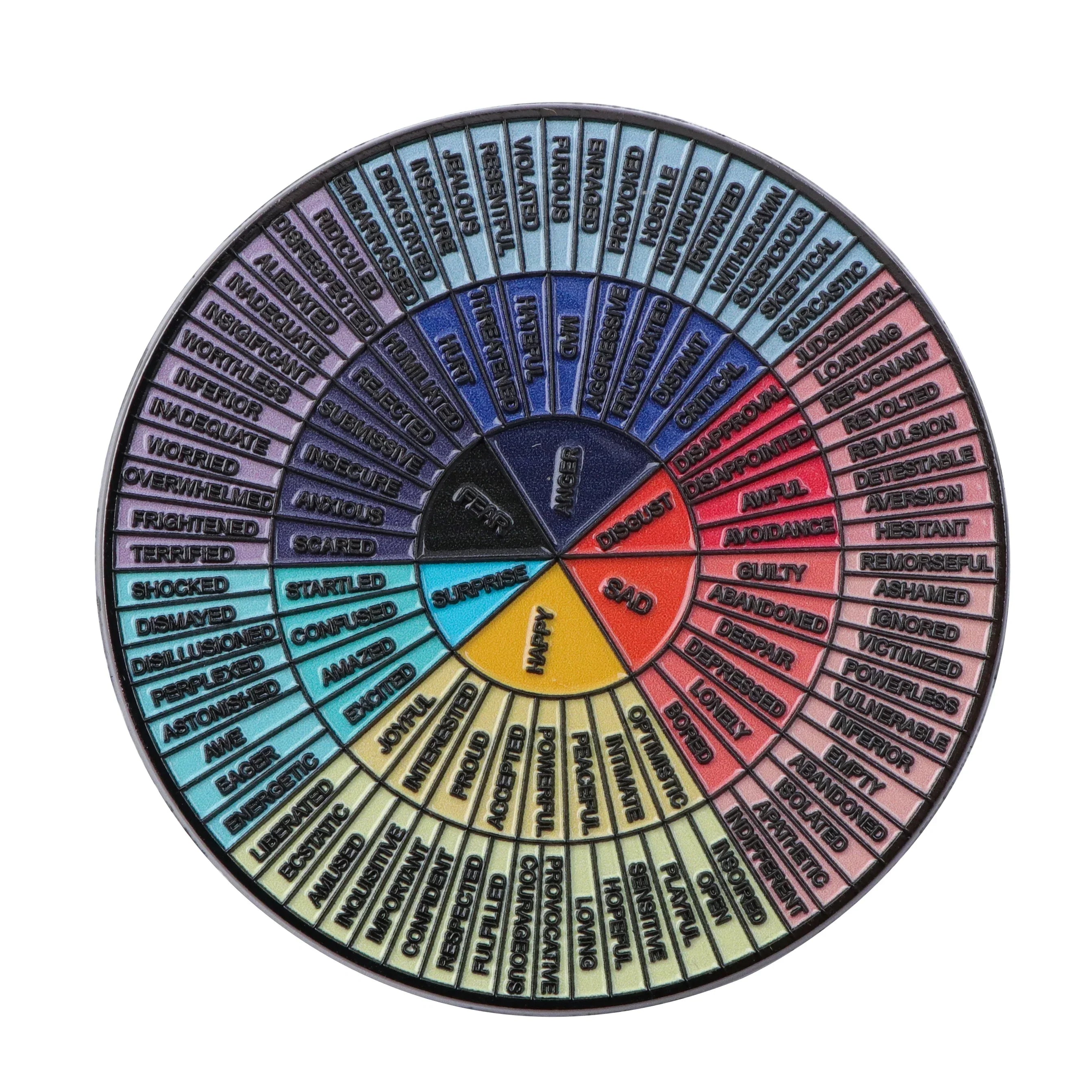 Emotional Wheel Enamel Pin 1