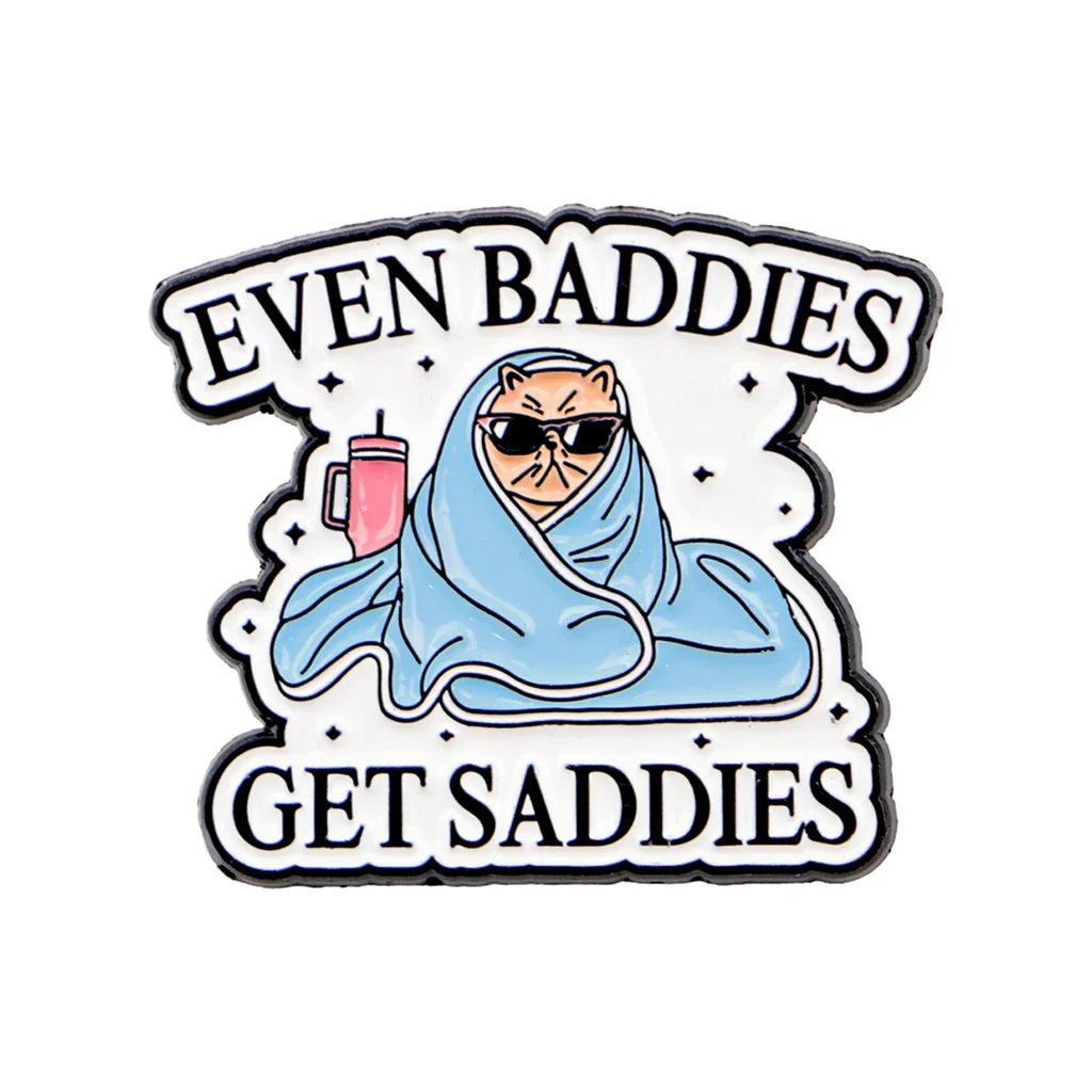 Cartoon Cat Enamel Pin Funny Quotes Brooch Pines Lapel Pins Badge on Backpack Clothing Accessories Animal Jewelry