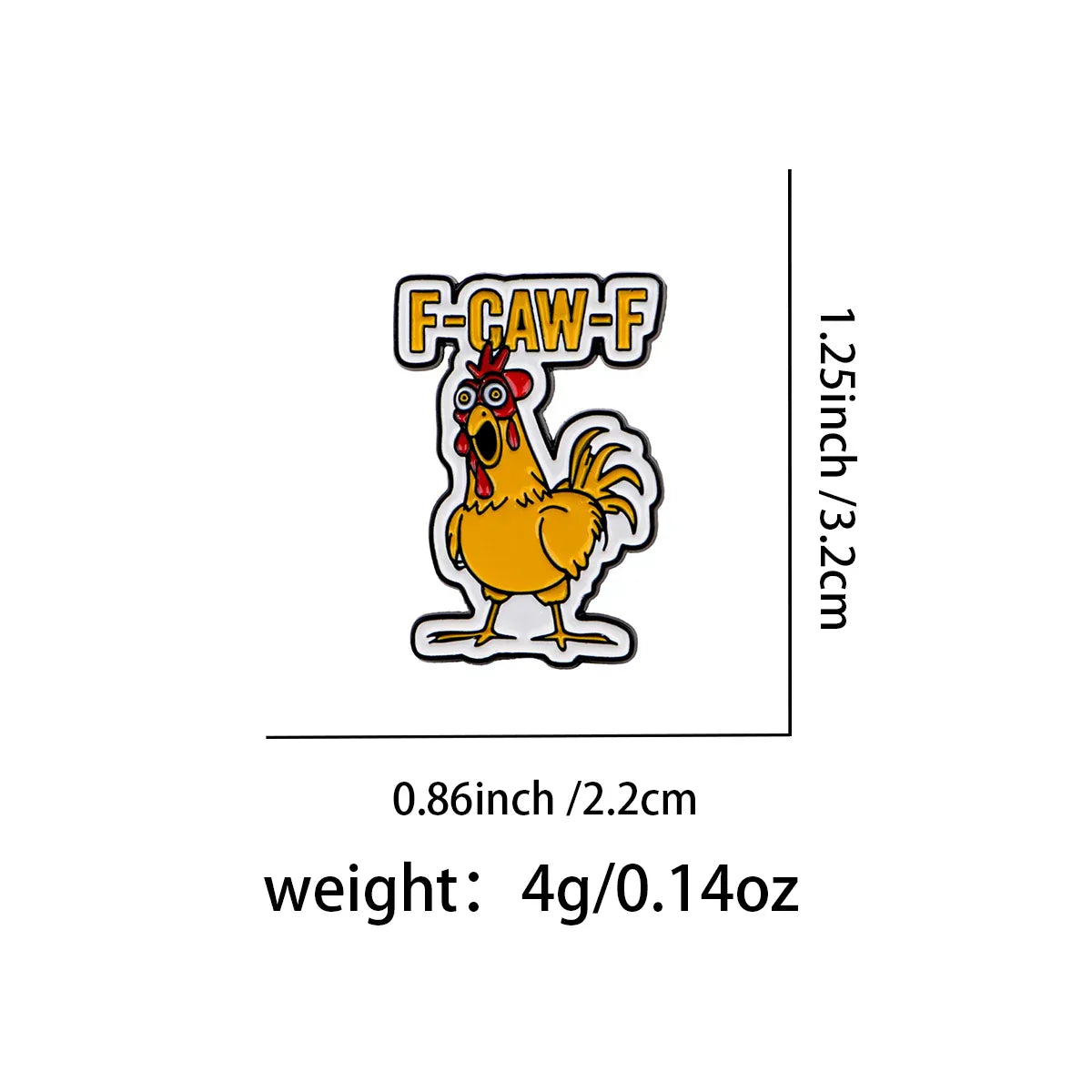 Cute Chicken Enamel Pins Cartoon Brooches Badge Lapel Pins for Backpacks Bags Backpack Clothes Decoration Fashion