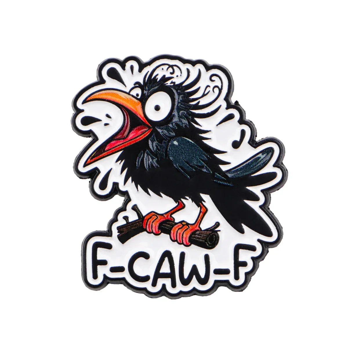 Cute Crow Enamel Pin Cartoon Brooch Pines Lapel Pins Badge on Backpack Clothing Accessories Humorous Jewelry Friends