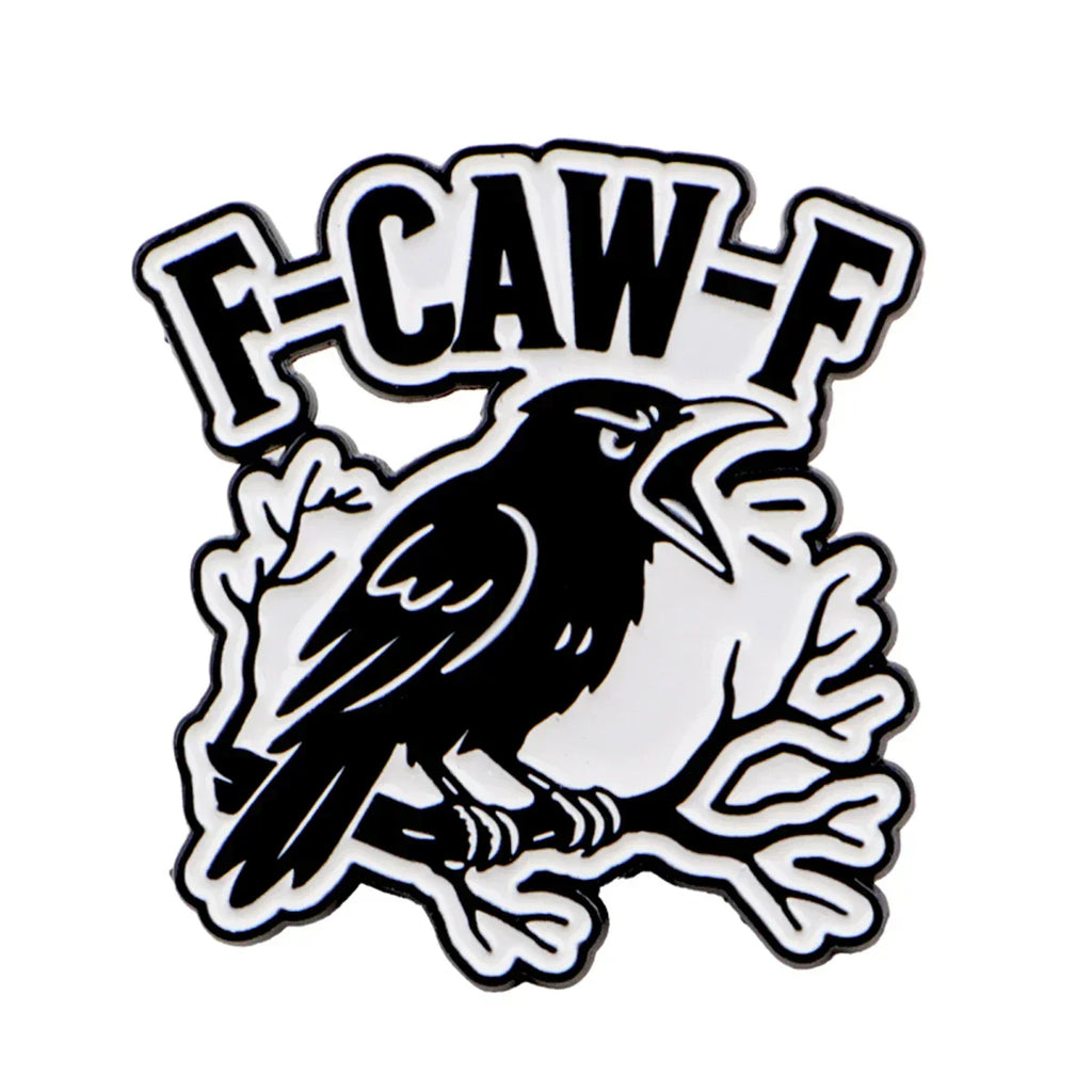 Gothic Crow Enamel Pin Halloween Brooch Pines Lapel Pins Badge on Backpack Clothing Accessories Fashion Jewelry Friends