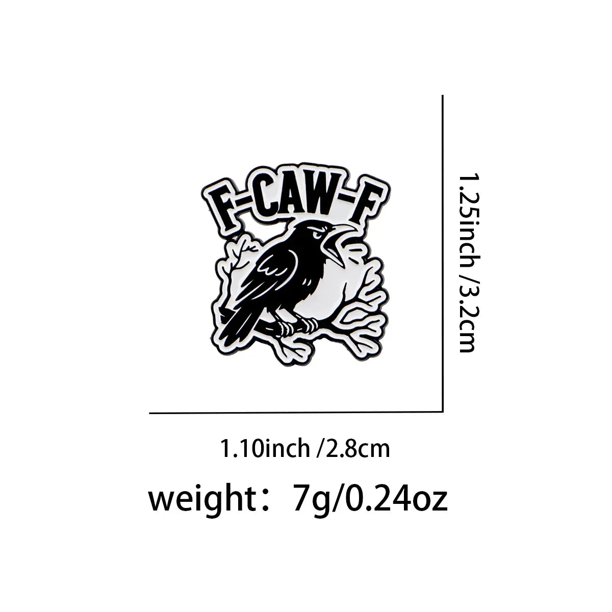 Gothic Crow Enamel Pin Halloween Brooch Pines Lapel Pins Badge on Backpack Clothing Accessories Fashion Jewelry Friends