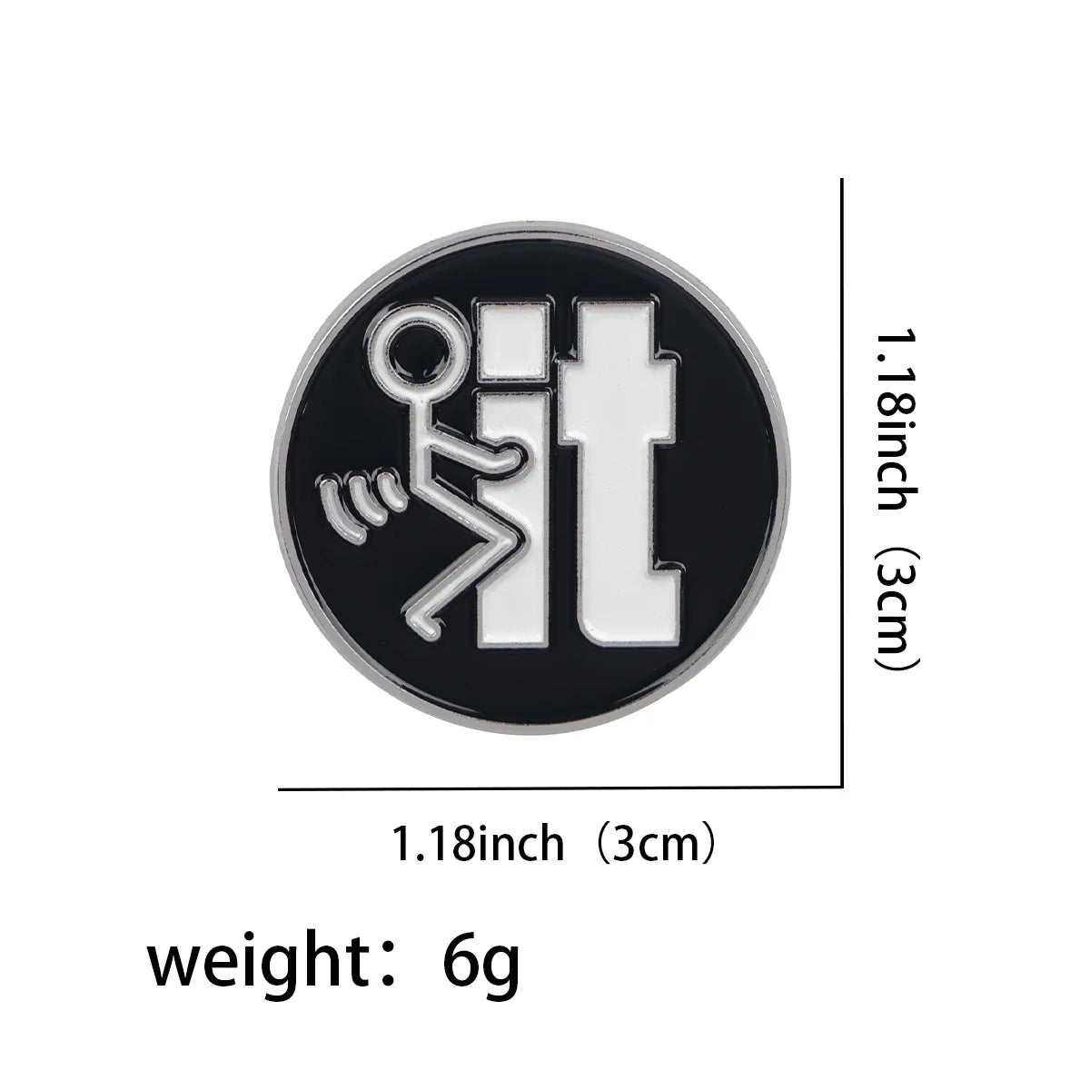 F*ck it Enamel Pin 1