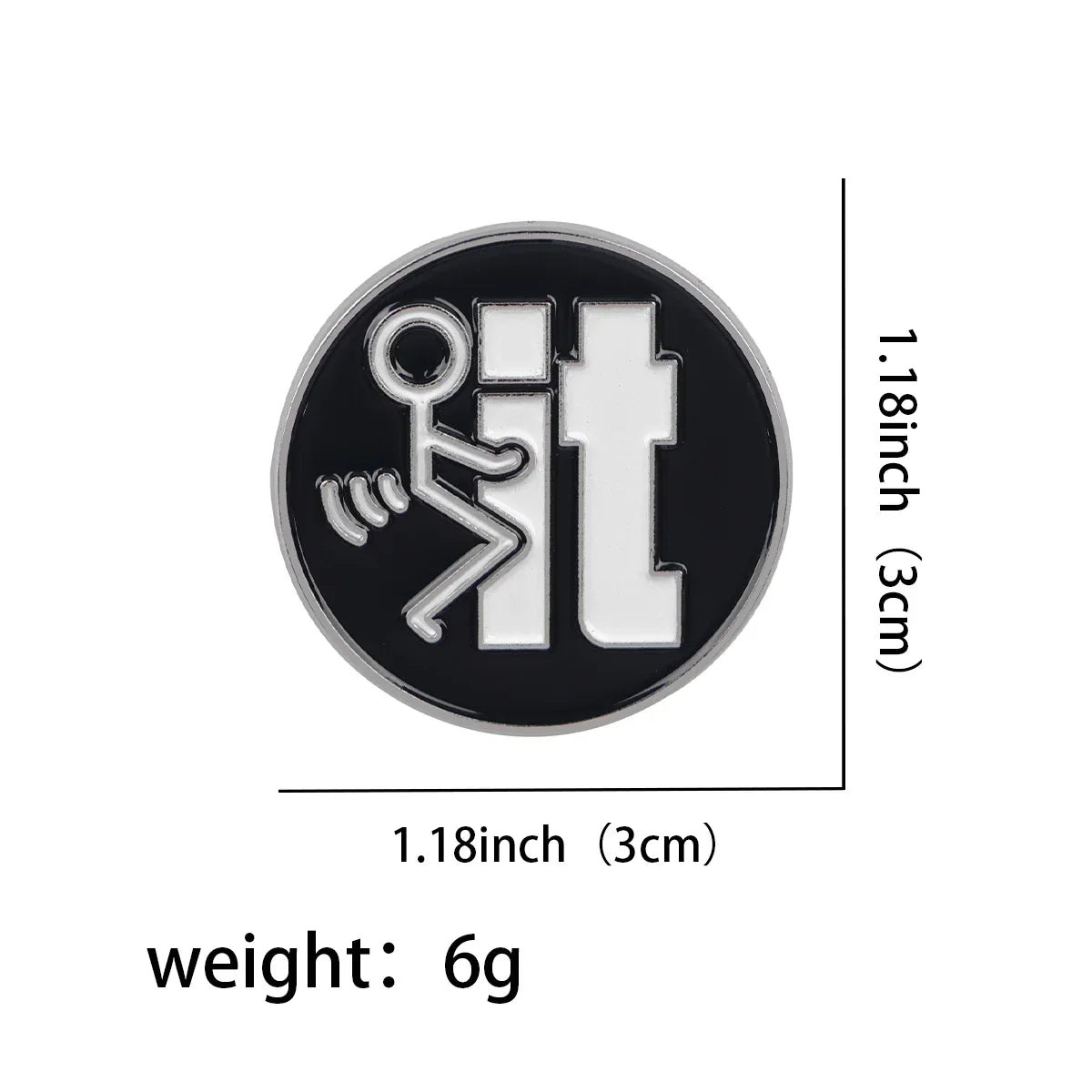F*ck it Enamel Pin 1