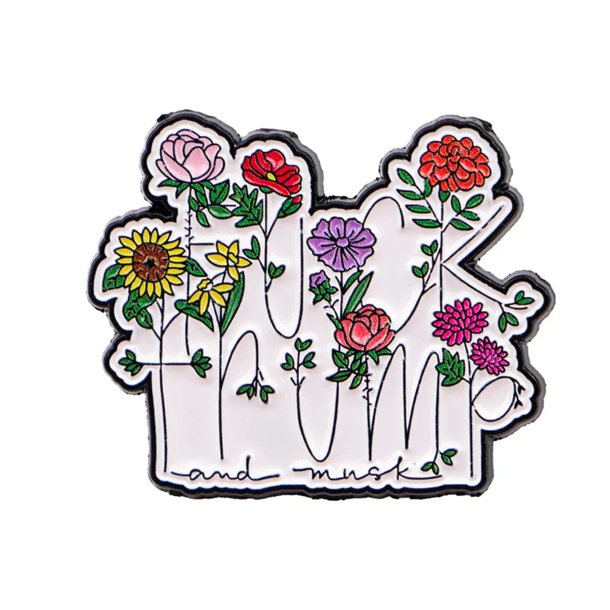 Flowers Enamel Pins and Brooches Badge Lapel Pins for Backpacks Bags Backpack Clothes Decoration Fashion Jewelry