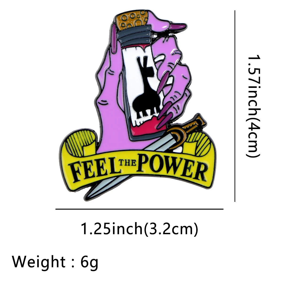 Feel The Power Camel Potion Enamel Pin 1
