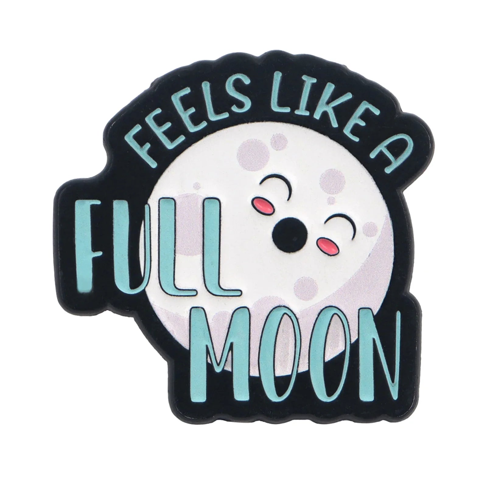 Feels Like A Full Moon Enamel Pin (Glow In The Dark) 1