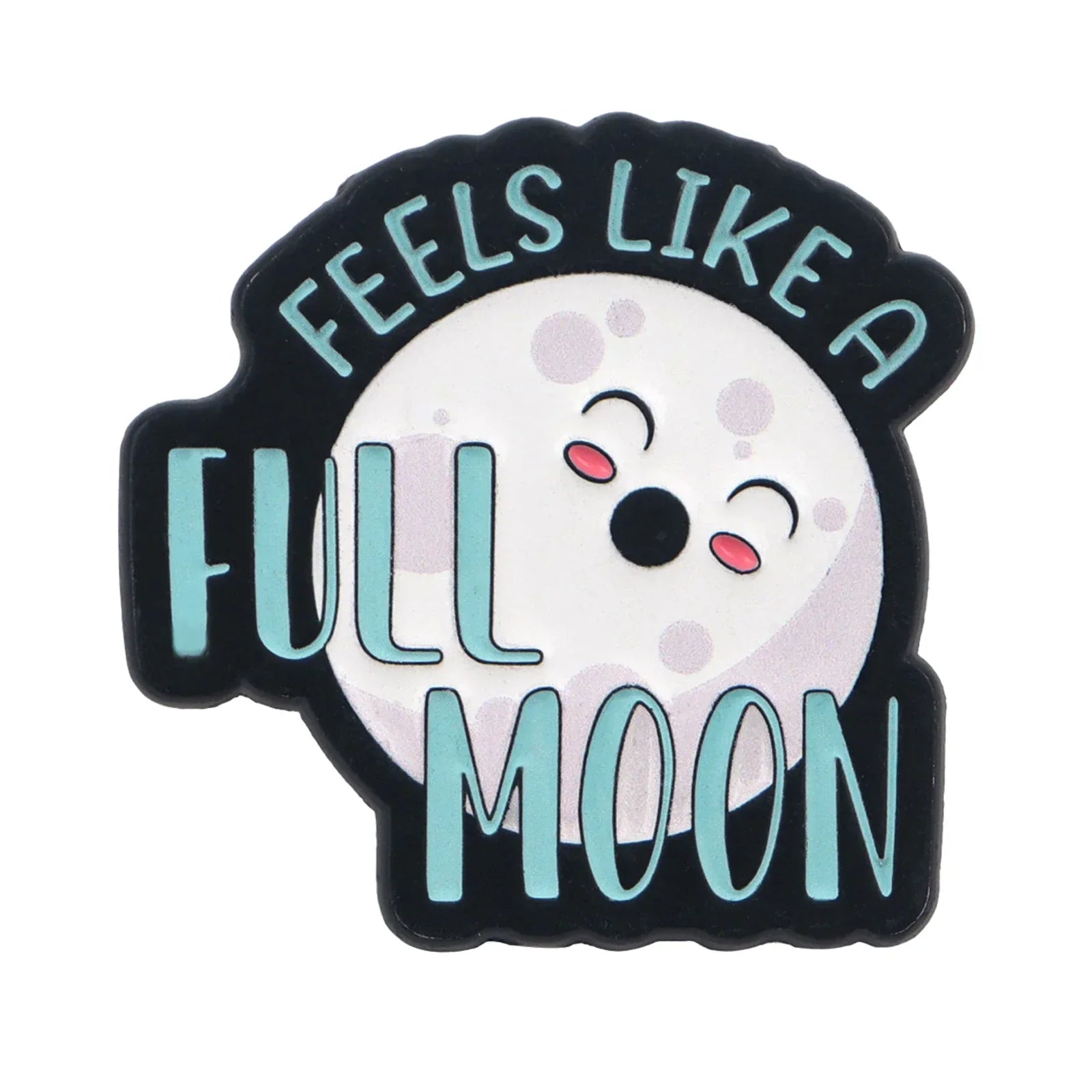 Feels Like A Full Moon Enamel Pin (Glow In The Dark) 1