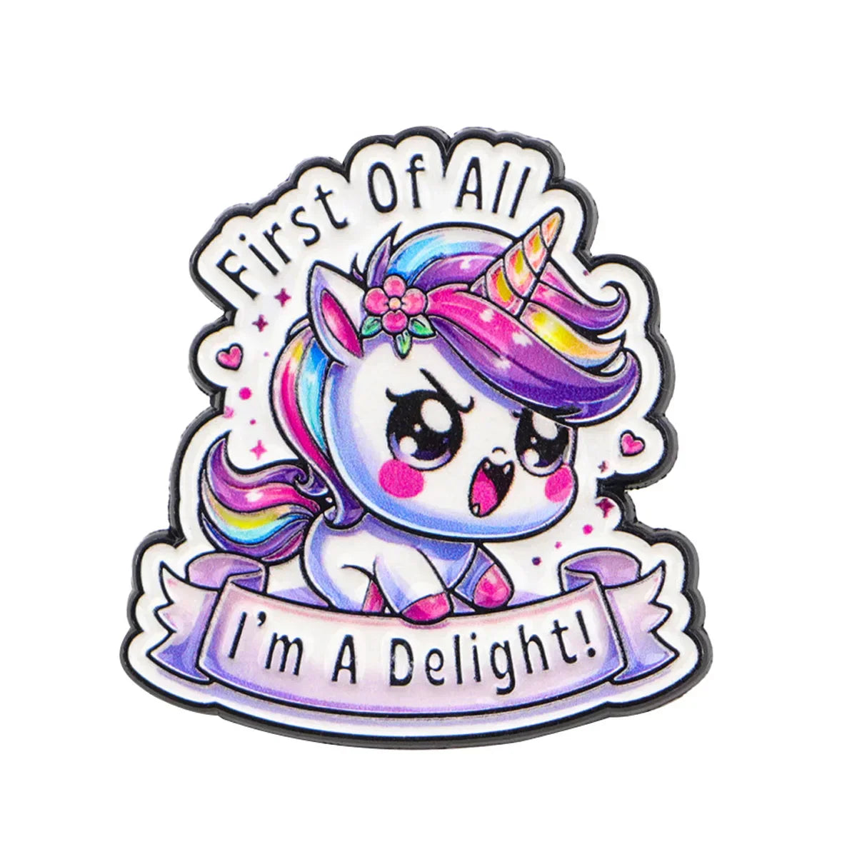 Kawaii Enamel Pin Rainbow Quote Brooch Pines Lapel Pins Badge on Backpack Clothing Accessories Funny Jewelry Friends