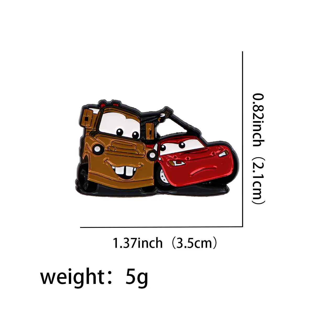 Flash McQueen and Martin Enamel Pin 1 / 1