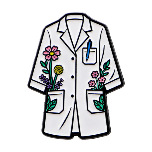 Doctor’s Coat Enamel Pin Nurse Brooch Pines Lapel Pins Badge on Backpack Clothing Accessories Medical Jewelry Friends
