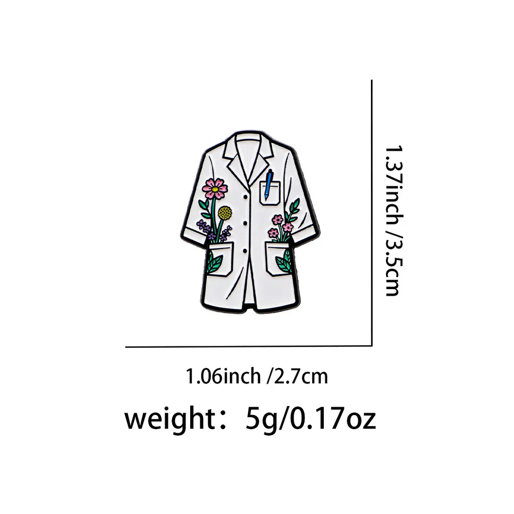Doctor’s Coat Enamel Pin Nurse Brooch Pines Lapel Pins Badge on Backpack Clothing Accessories Medical Jewelry Friends