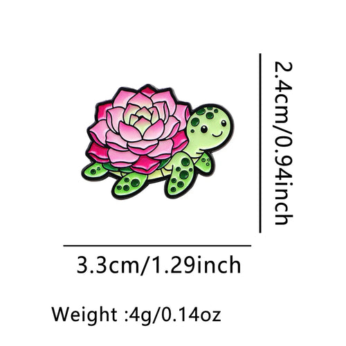 Plant Enamel Pin Cute Whale Brooch Pines Lapel Pins Badge on Backpack Clothing Accessories Animal Jewelry Friends Gifts