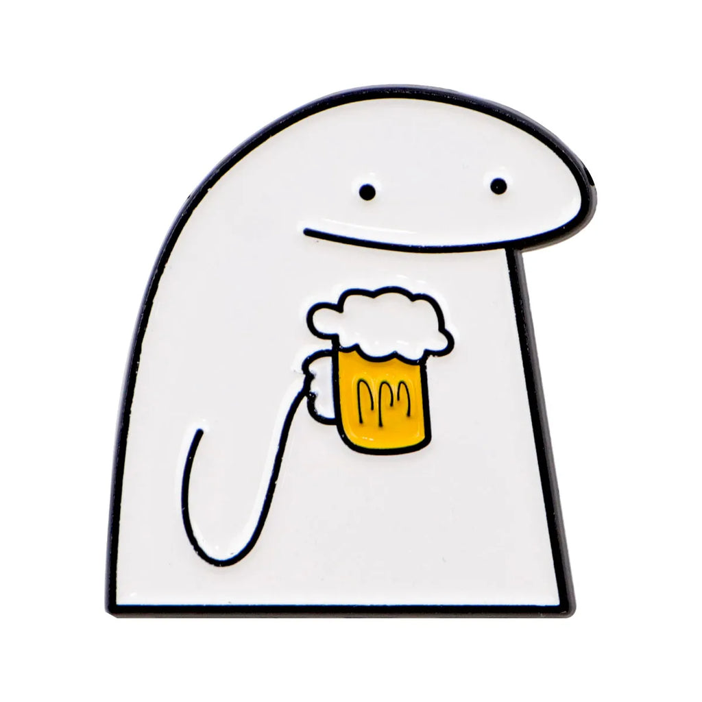 Flork of Crows Beer Enamel Pin 1