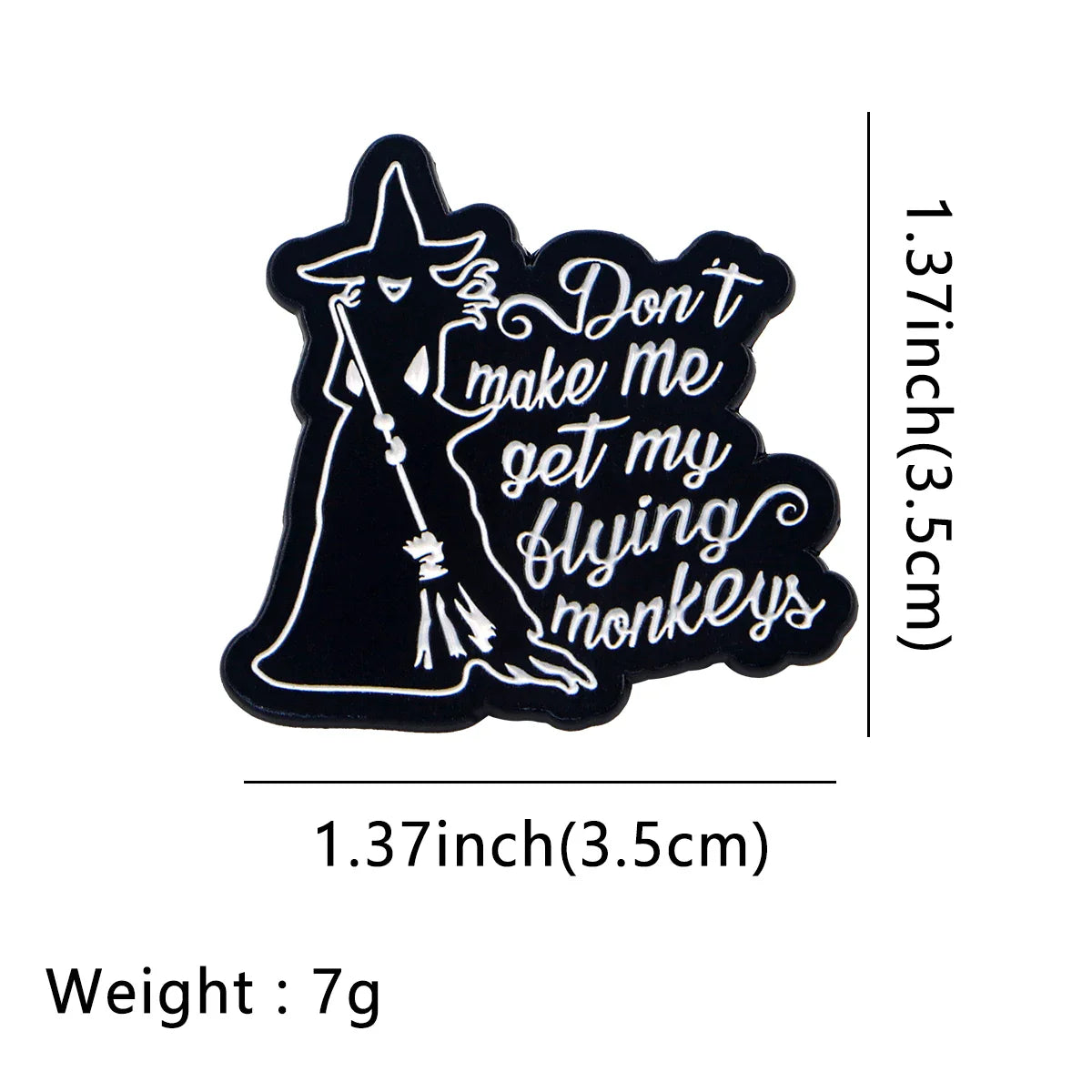 Flying Monkeys Witch Enamel Pin 1