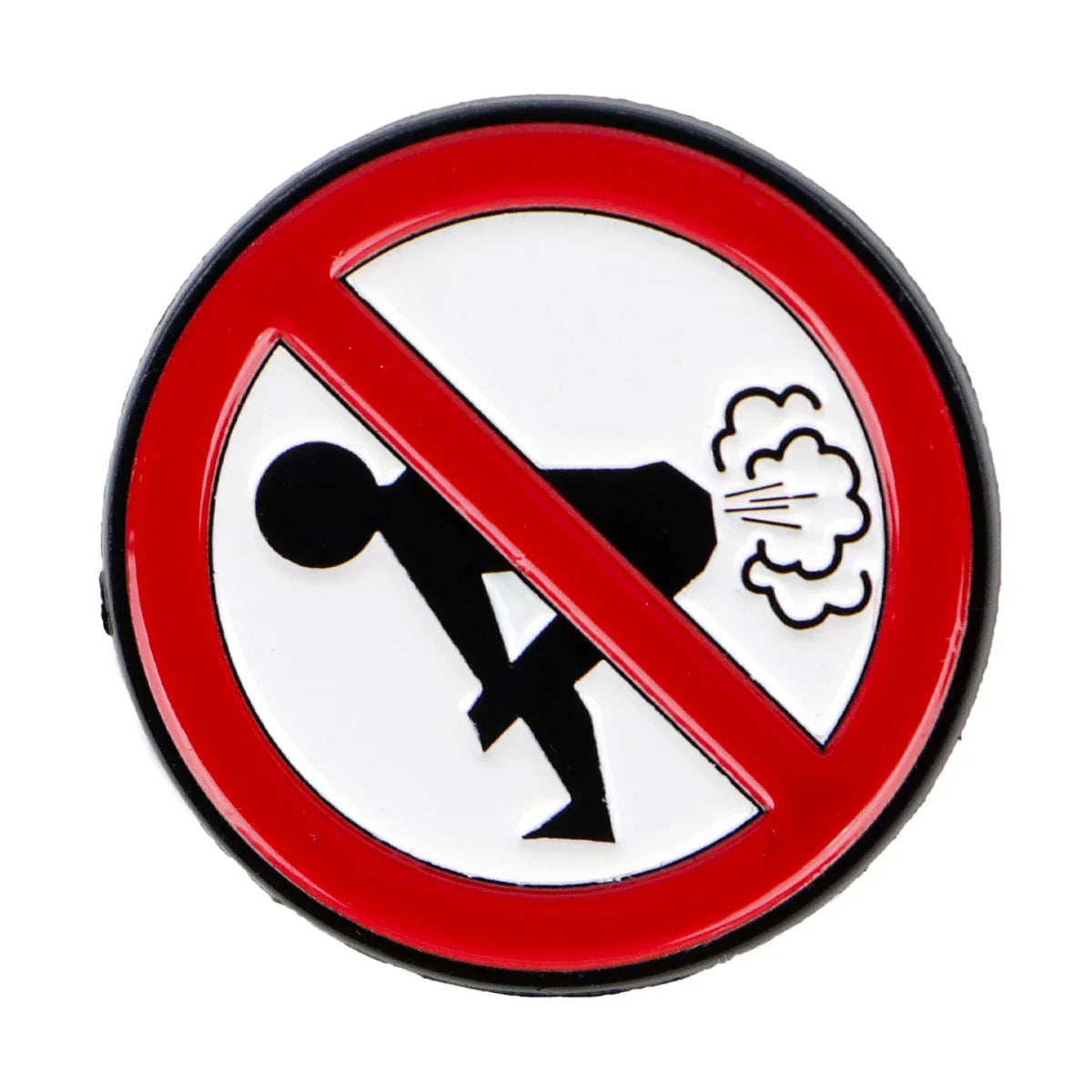 Forbidden Fart Sign Enamel Pin 1