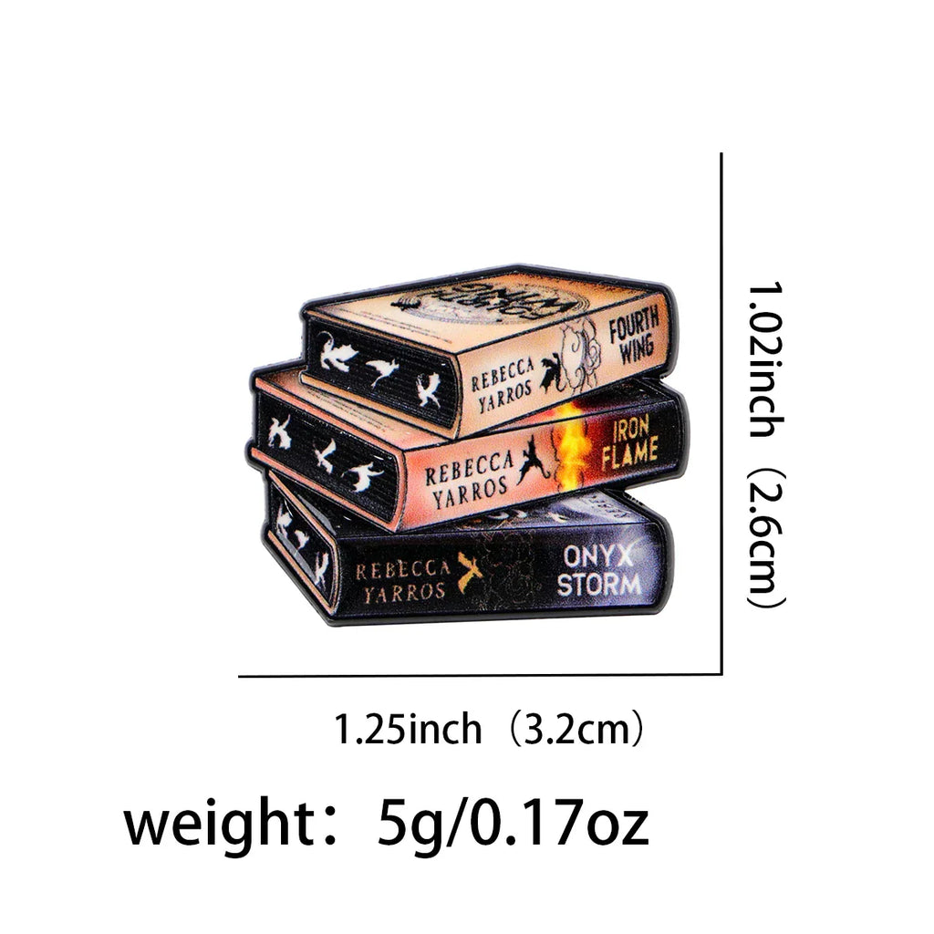 Fourth Wing Enamel Pin 1