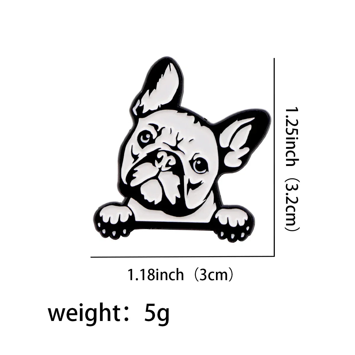 French Bulldog Enamel Pin 1