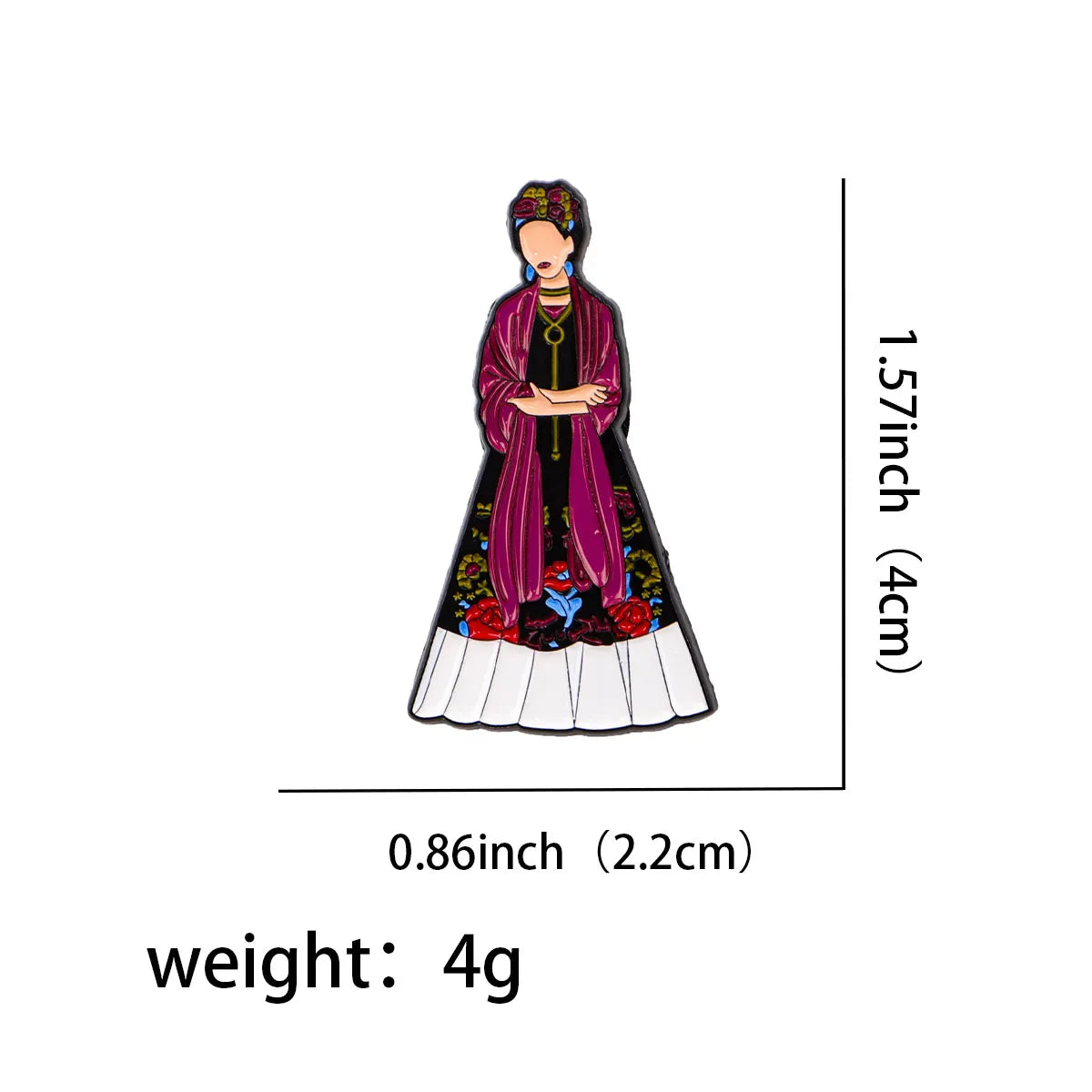 ’Frida Kahlo’ Enamel Pin 1