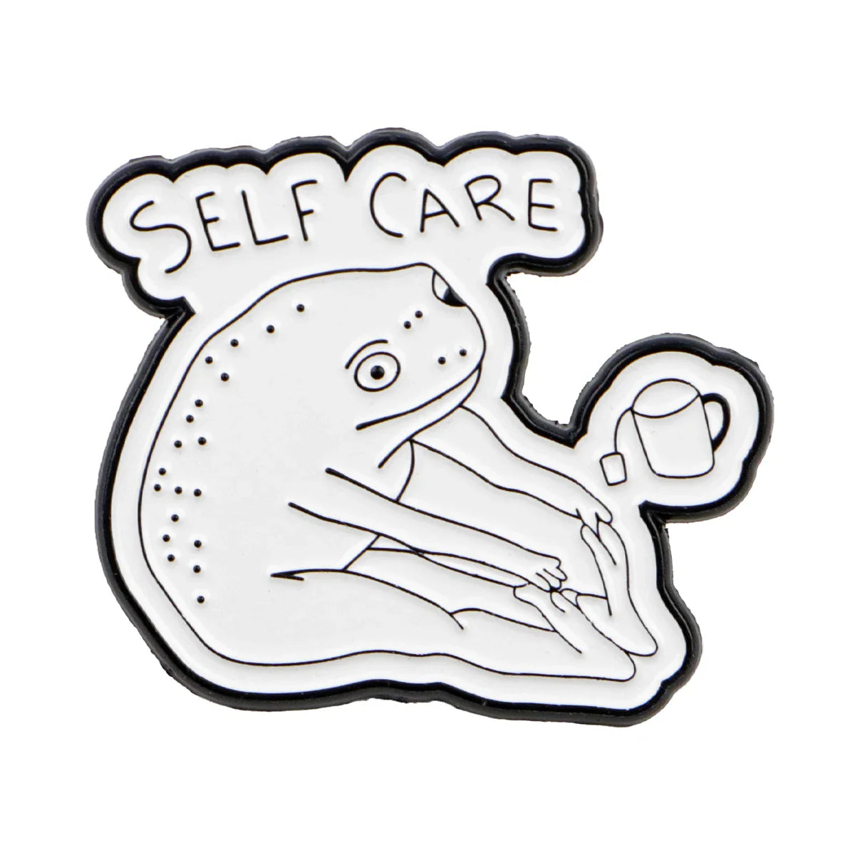 Frog Self Care Enamel Pin 1