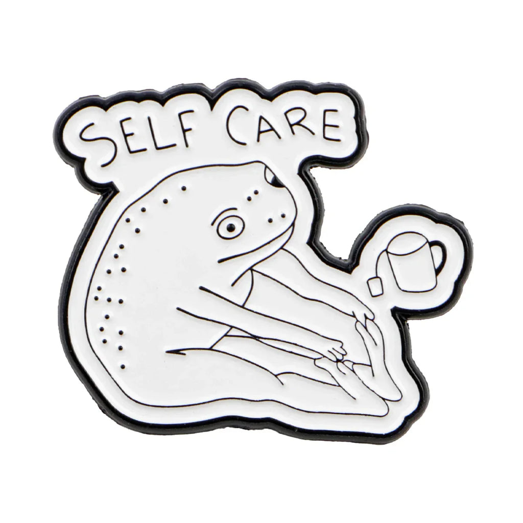 Frog Self Care Enamel Pin 1