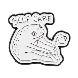 Frog Self Care Enamel Pin 1