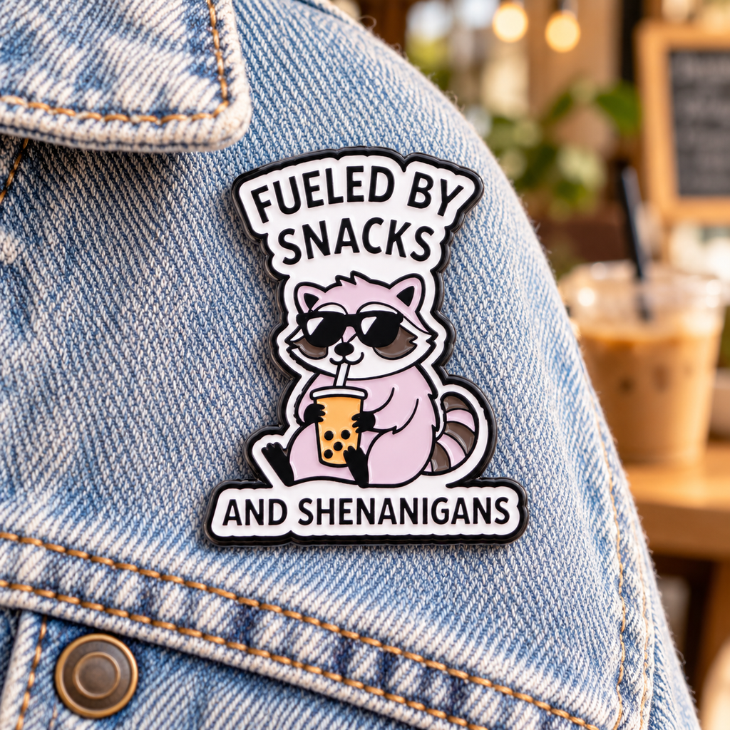 Pin raton laveur Fueled by snacks and shenanigans sur denim