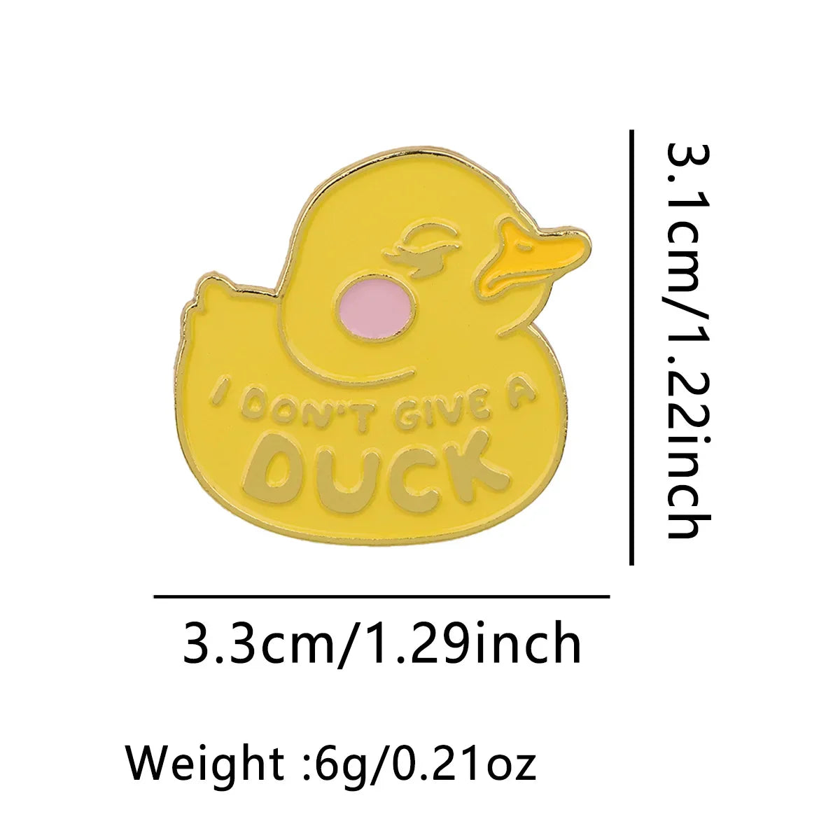 Funny Duck Enamel Pins Cartoon Women’s Brooches Lapel Pins Quotes Badge on Backpack Costume Accessories Animal Jewelry