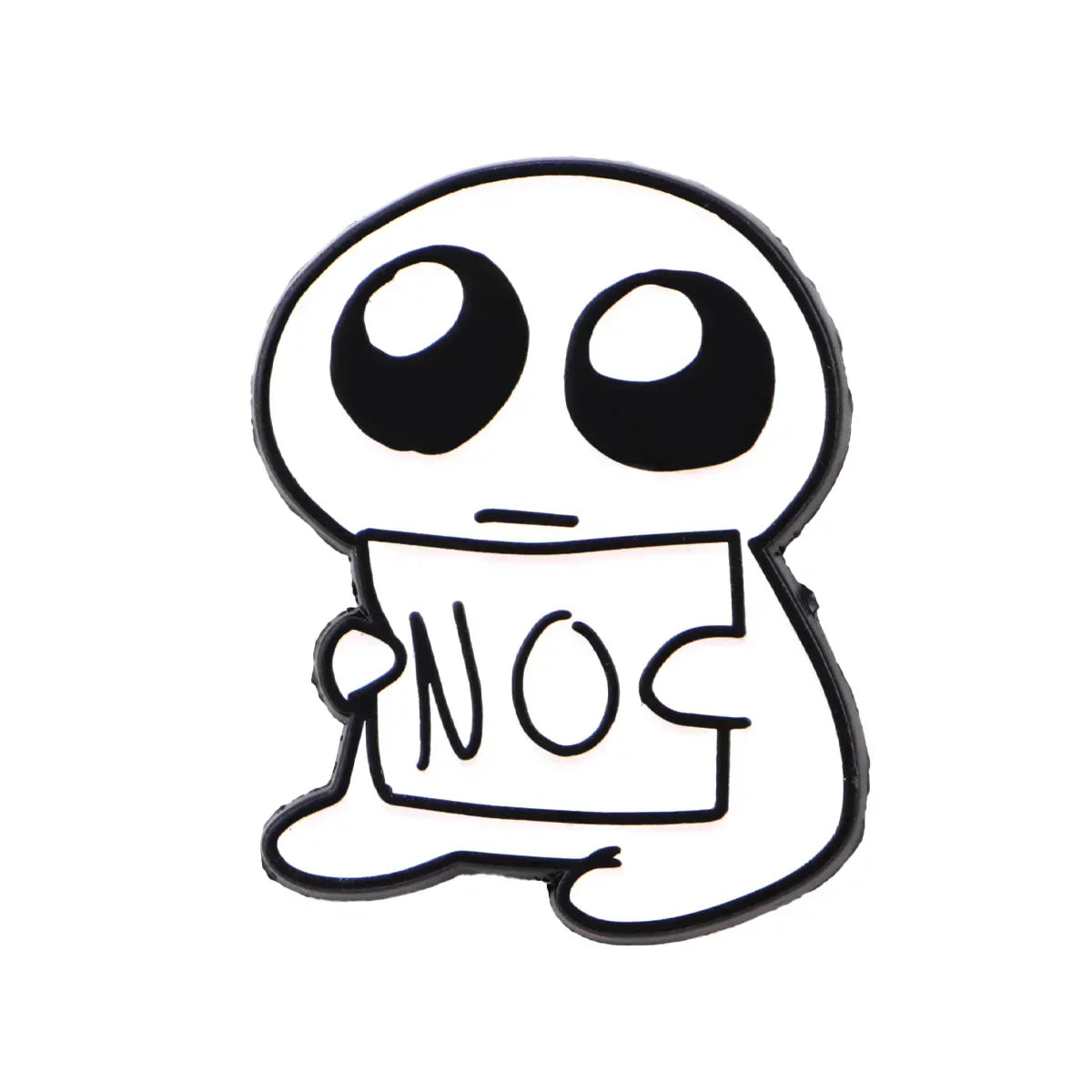 Funny NO Figure Enamel Pin Lapel Pins for Backpacks Autism Brooches for Women Fashion Jewelry Accessories Friends Gift