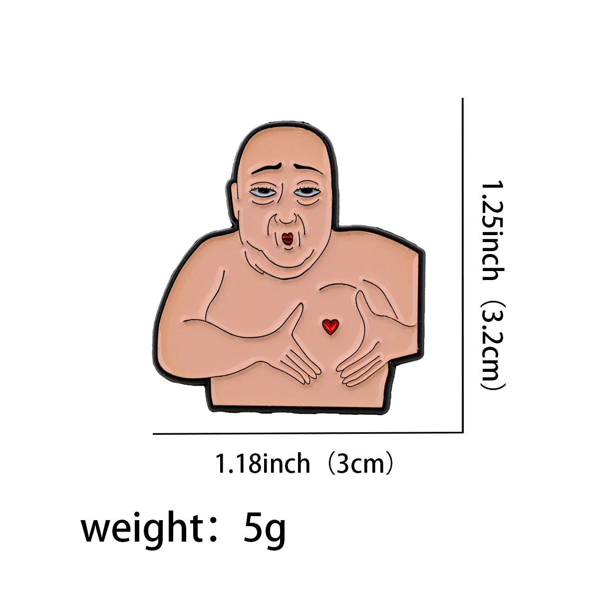 Funny Uncle Enamel Pin 1