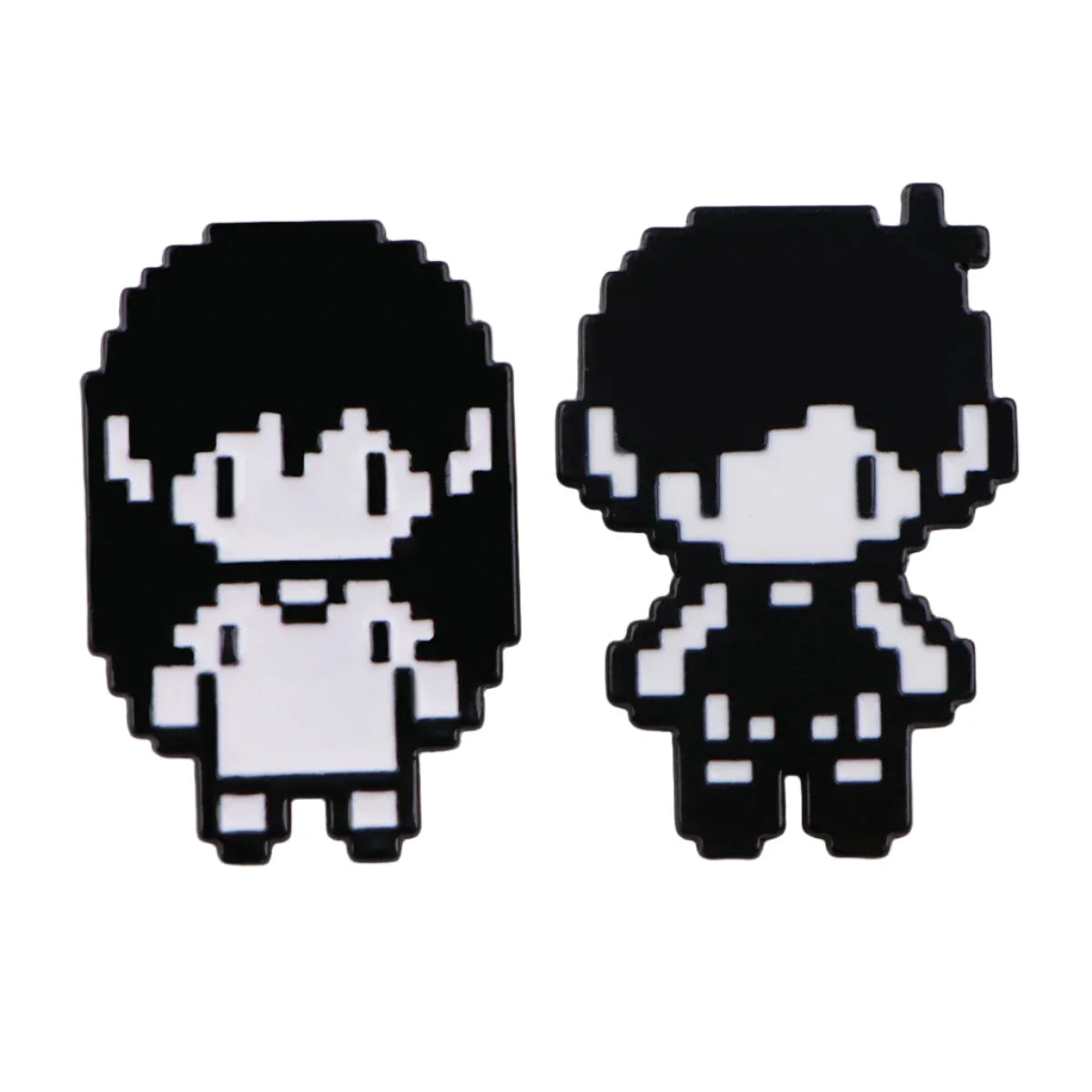Game Pixel Couple Enamel Pin