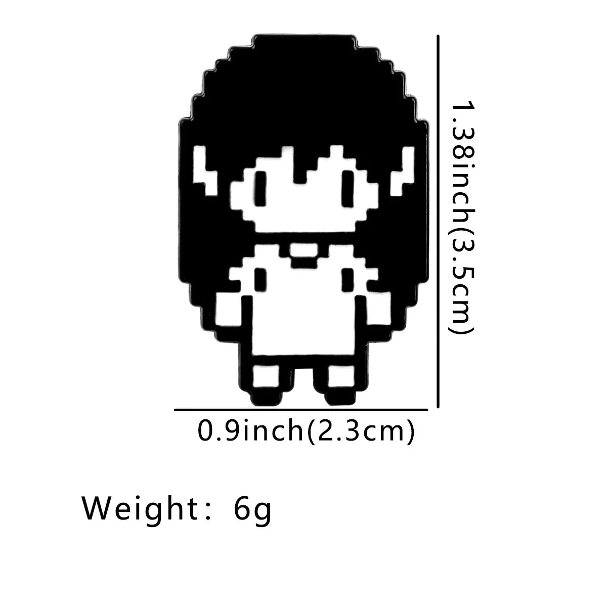 Game Pixel Couple Enamel Pin