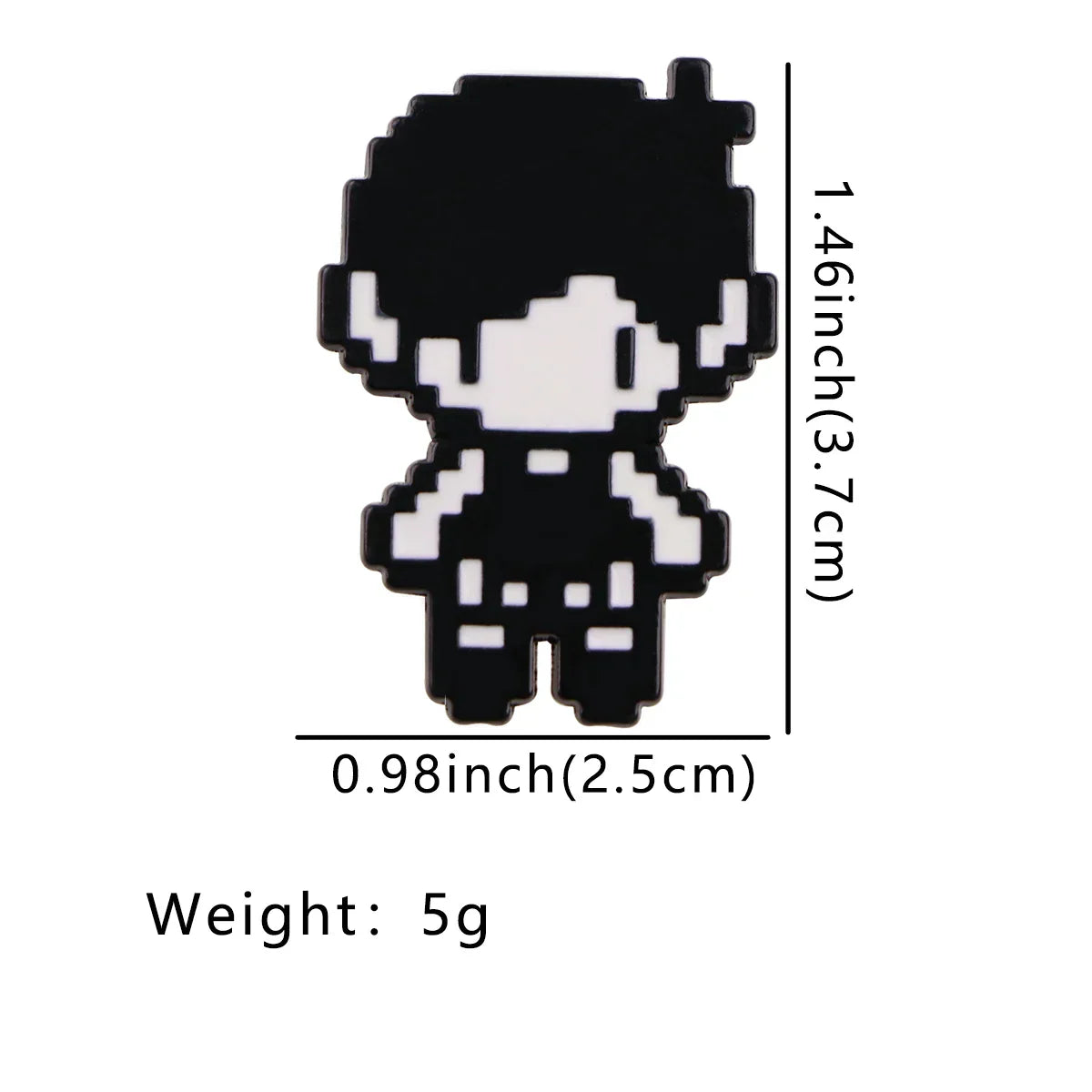 Game Pixel Couple Enamel Pin