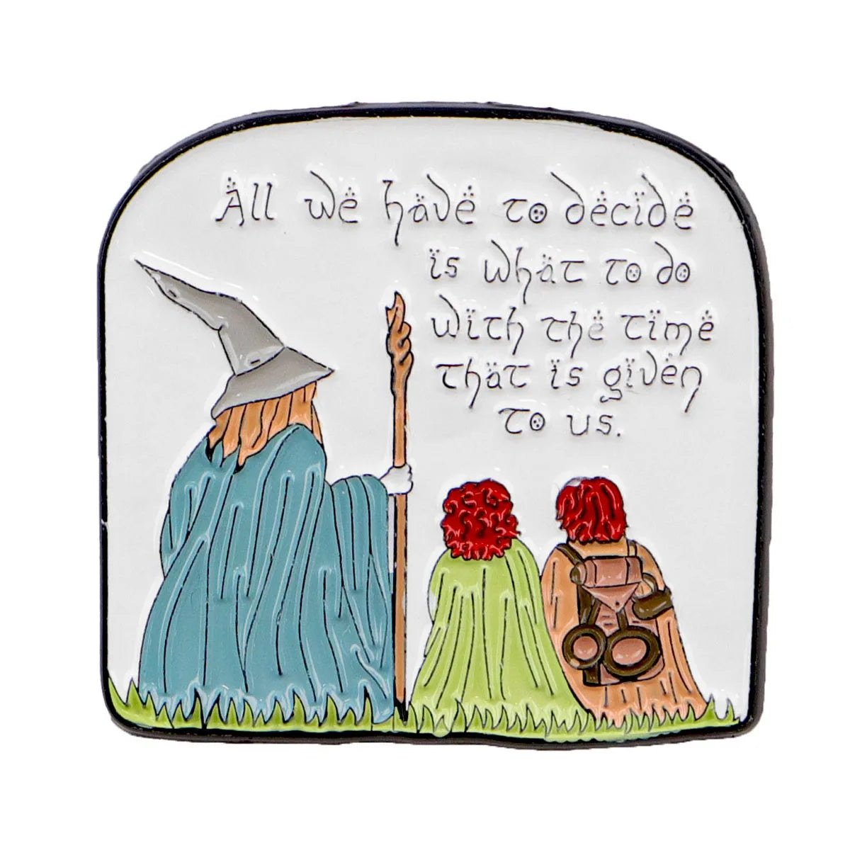 Gandalf Frodo and Sam Enamel Pin 1