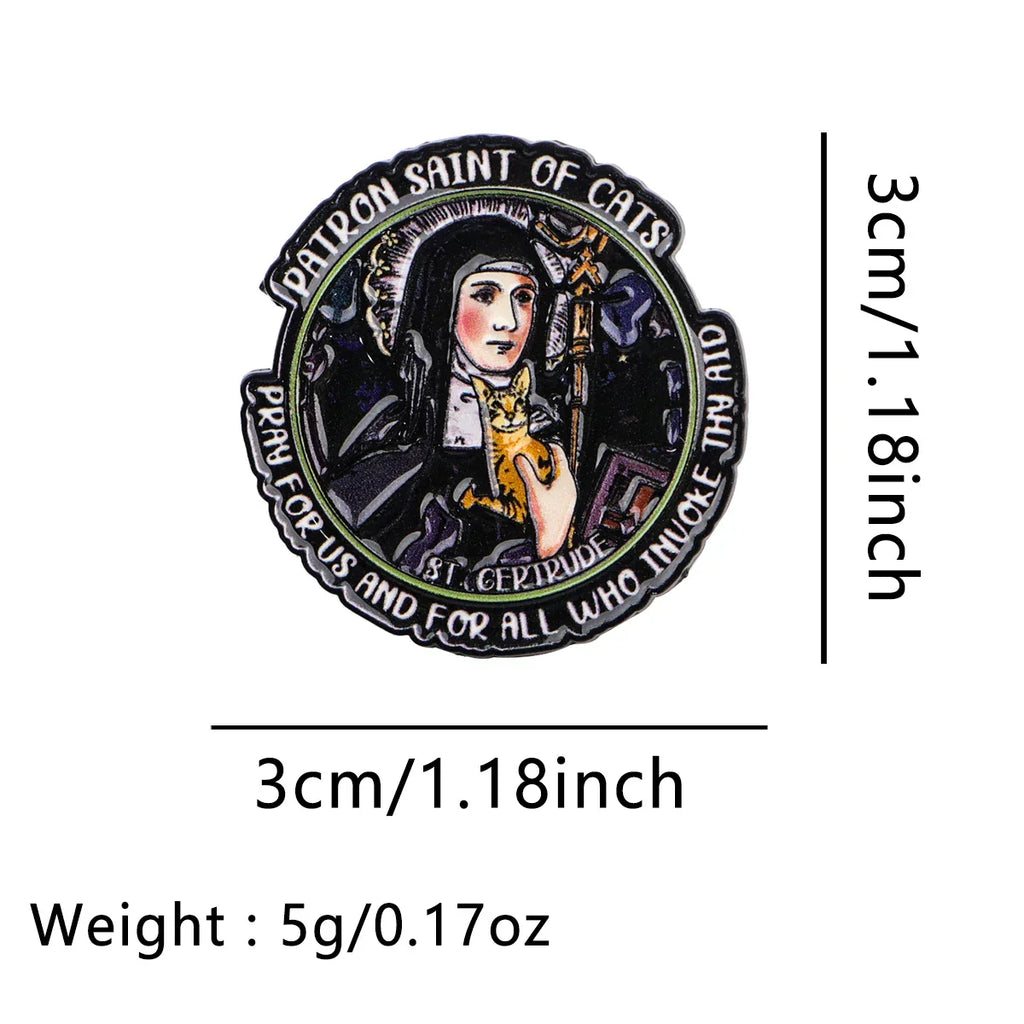 Art Painting Enamel Pins Cats Brooches Badge Lapel Pins for Backpacks Bags Backpack Clothes Decoration Vintage Jewelry