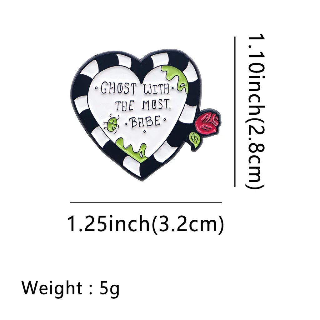 Ghost With The Most Babe Enamel Pin 1