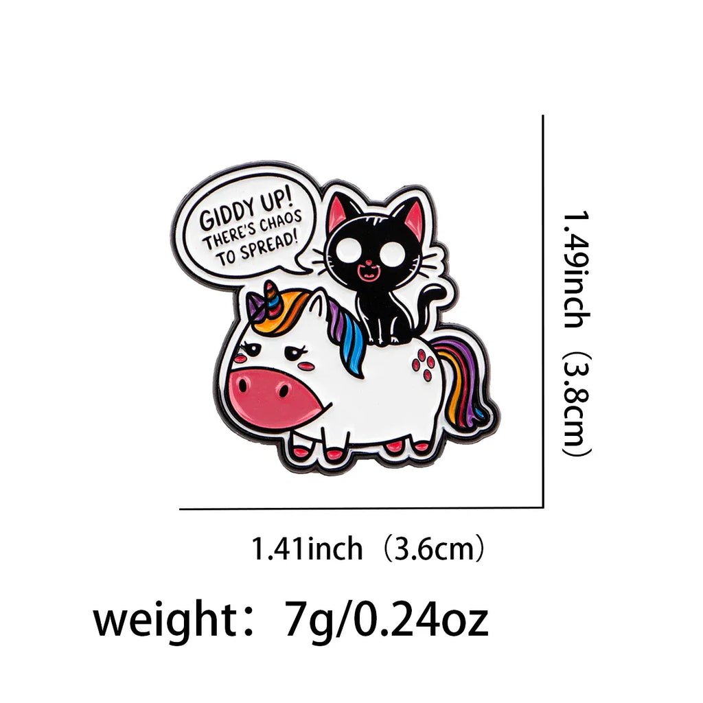 Giddy Up Enamel Pin 1