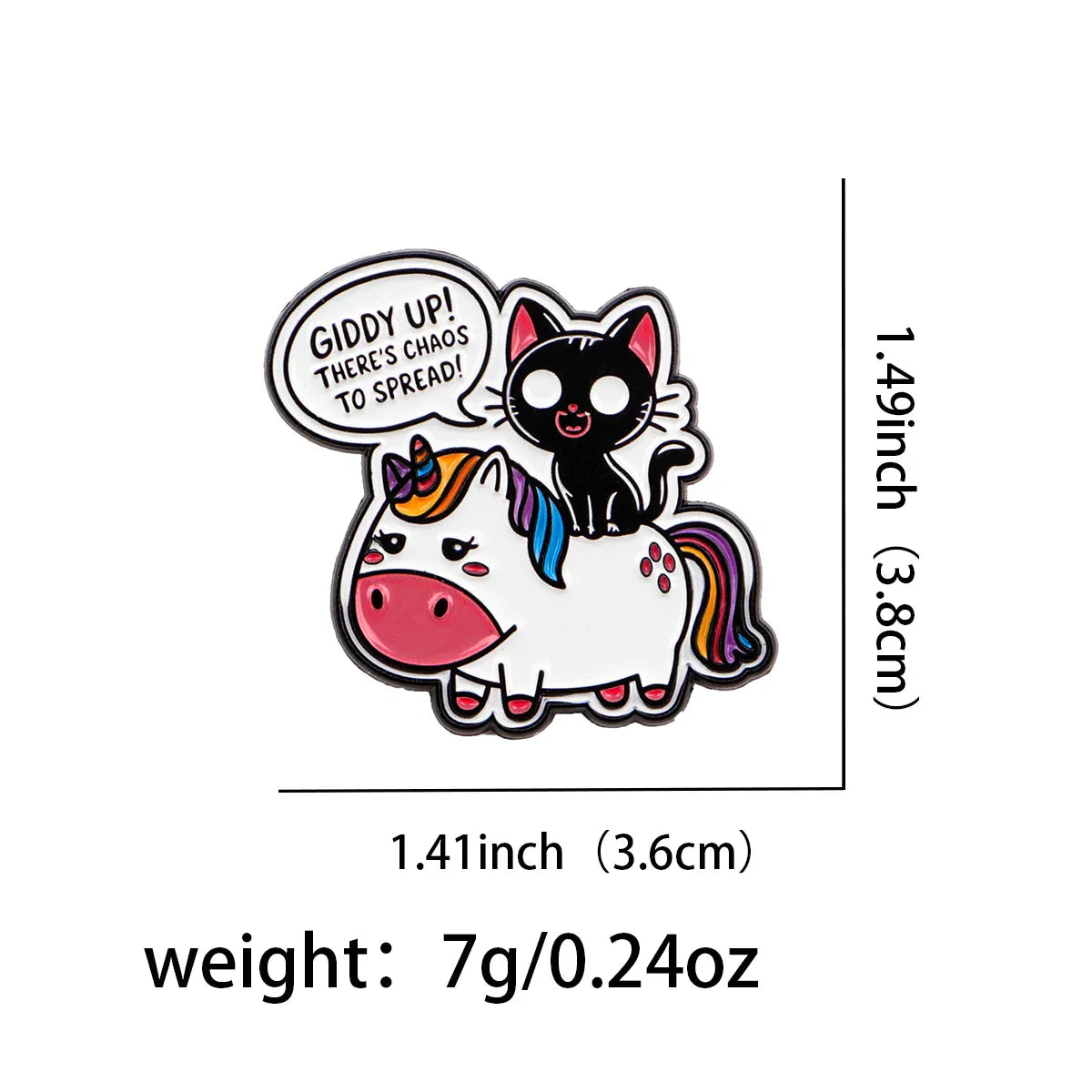 Giddy Up Enamel Pin 1