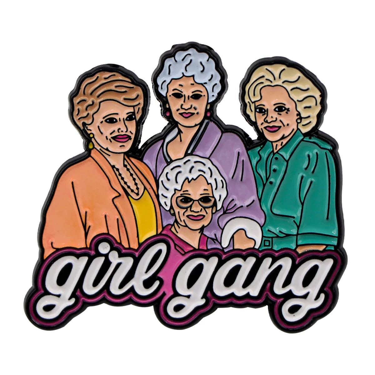 Girl Gang Enamel Pin 1 / MULTI