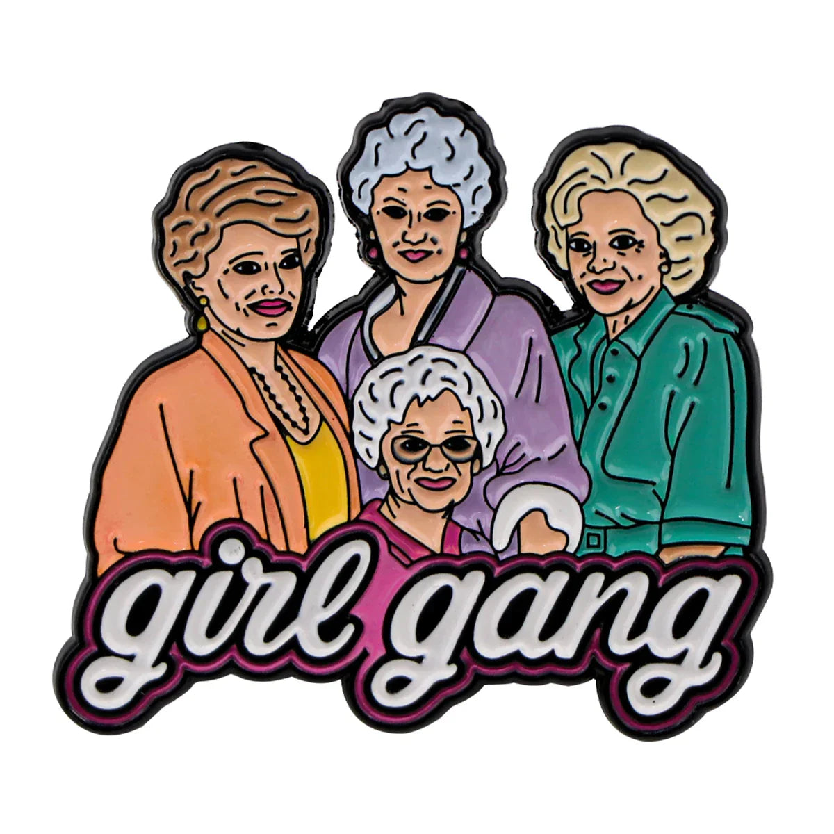 Girl Gang Enamel Pin 1 / MULTI